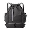 Stylish Outdoor Basketball Backpack with Reflective Strips - Lightweight, Large Capacity, Drawstring Closure