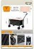 Portable Folding Camping Hand Cart with Pull Rod for Outdoor Use