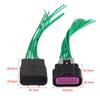 12 Pin Automotive Waterproof Connector Front Lamp Wire Harness Plug Durable Headlight Wiring For Car Retrofit