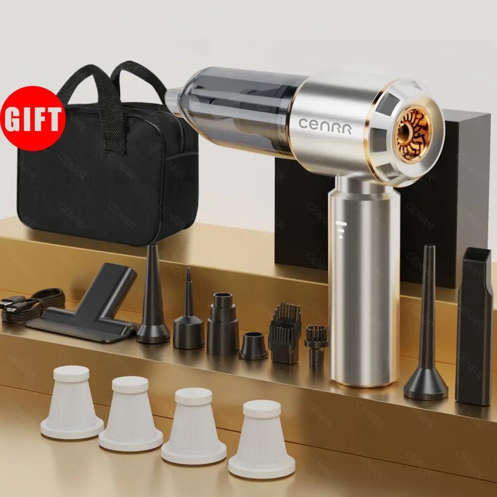 CENRR 360000PA Car Vacuum Cleaner Strong Suction Cordless Wireless Vacuum Cleaner HandHeld Portable Air Duster Home Appliance