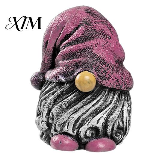 Waterproof Balcony Accents Colorful Hat Gnome Resin Statue, Faceless Dwarf Figurine with Wrinkled Hat, Healing Home Decor Garden Ornament, Indoor
