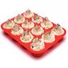 Runde Silikon-Muffinform, 12 Mulden, Lebensmittelqualität, leicht zu lösen, für Kuchen, Schokolade, Süßigkeiten, Eiswürfel, DIY-Backform, Küchenbedarf