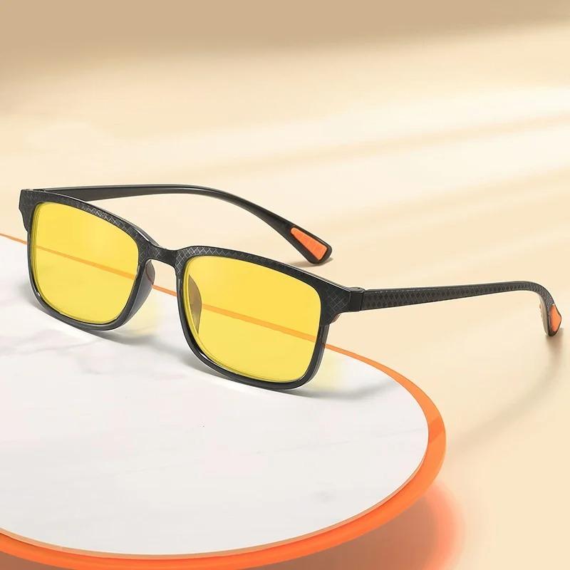 Small Square Frame Anti-blue Light Night Vision Glasses Men Night Anti-far-sighted Mobile Phone Computer Eye Protection Glasses