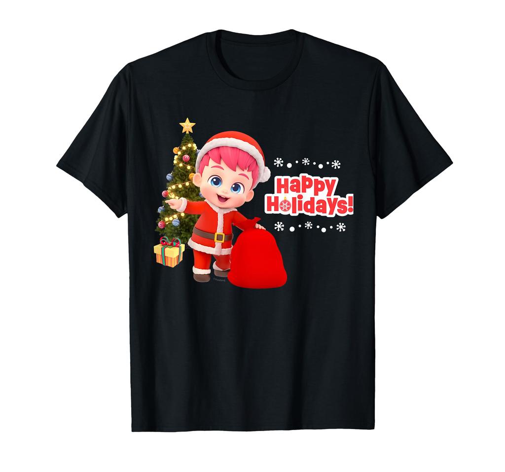 Babyfin Christmas Holiday Present Santa Kids Men Women T-Shirt