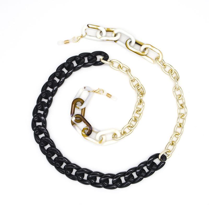 Модная Акриловая Цепочка для Солнечных Очков Женская Цепочка на Шею для Очков Ремешки для Очков Кубинская Цепочка Ремешок для Очков