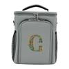 Food Storage Handbag Large Capacity Food Tote Crossbody Lunch Bag Durable Simplicity Outdoor Organizer Case Graphic Letter Print