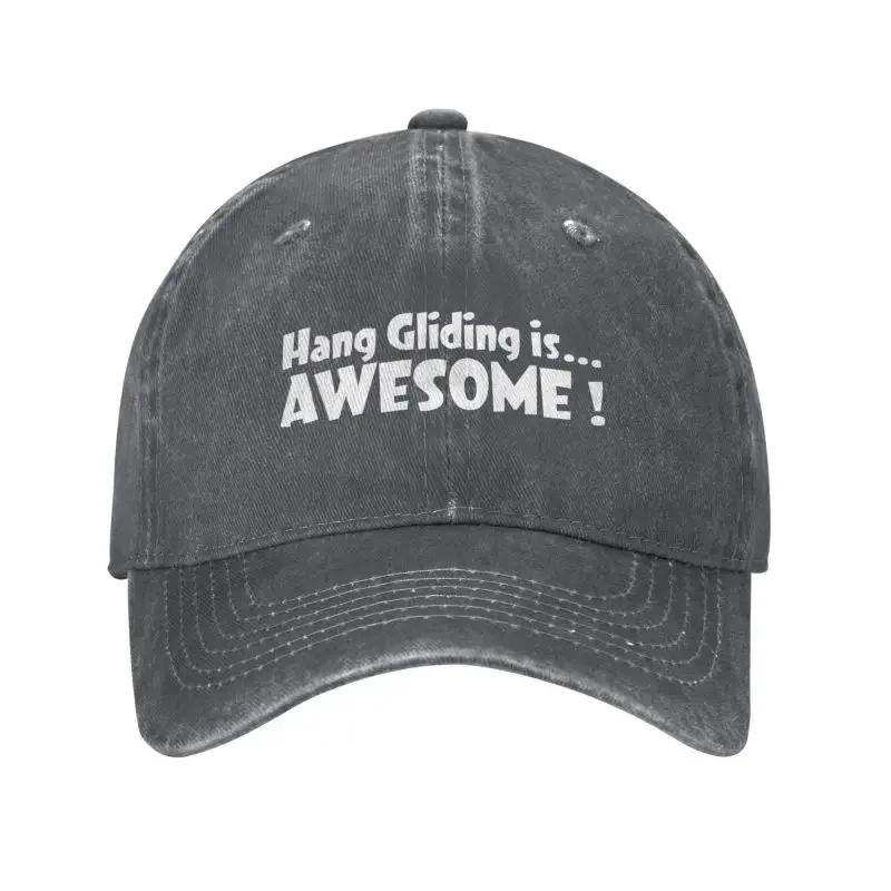 Custom Classic Cotton Hang Gliding Is Anwesome Baseball Cap Unisex Women Adjustable Adult Dad Hat Spring