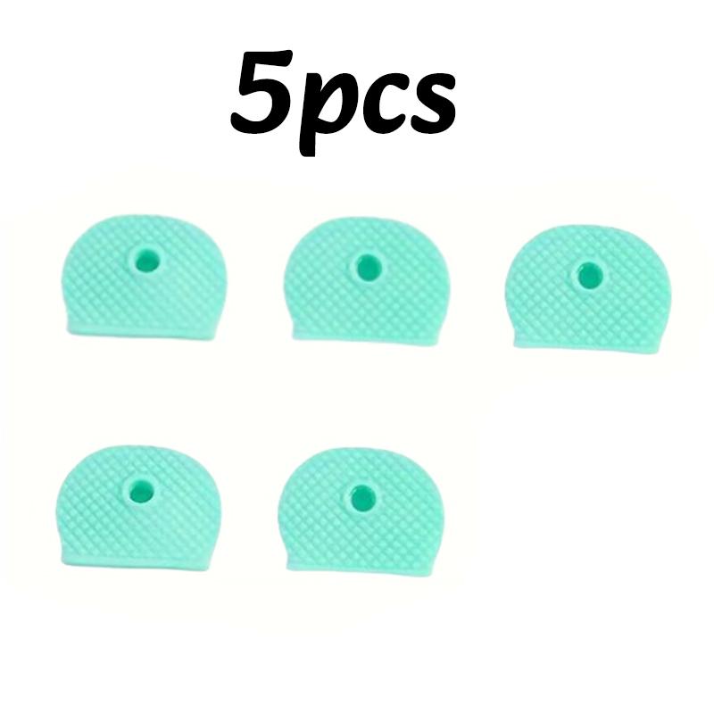 5-20 Stück Farbige Tastenkappen-Abdeckungen Elastischer Schlüssel-Identifikations-Organizer Weiche Silikon-Kappen Einfach zu identifizieren Universelle Schutzhülle
