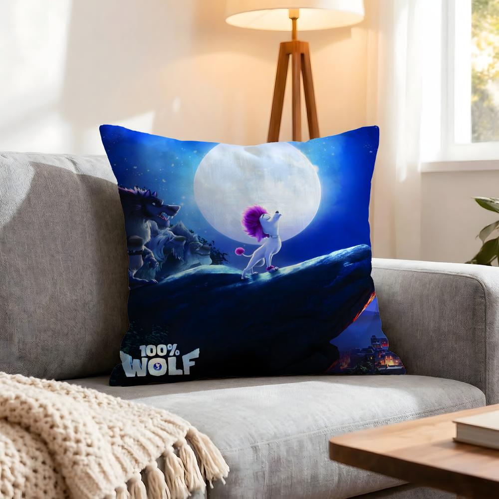 Movie Wolf Cushion Cover Pcs Decorative Covers Soft Cushion Case for Sofa Couch Decor x x Pillowcases