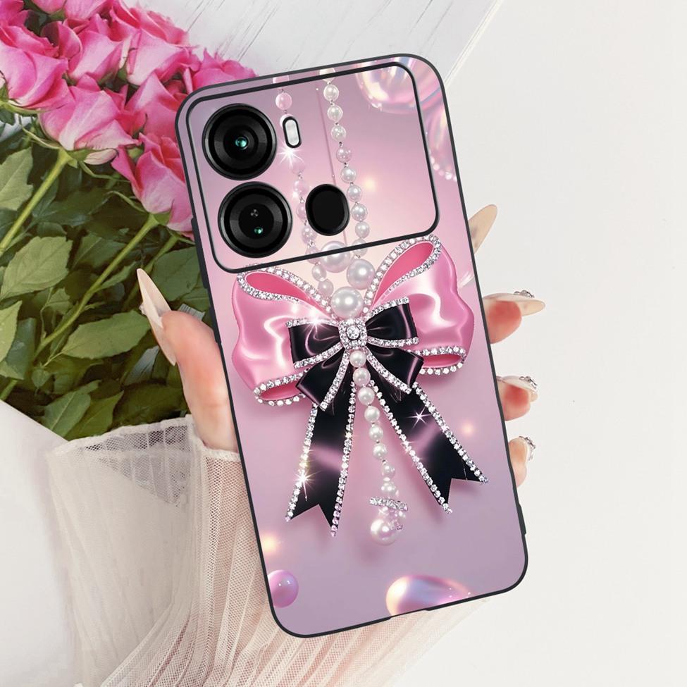 Coque Pour ITEL P40 Housse P662L Silicone Chat Mignon Mode Drôle Peinte Funda Pour P40 ITEL P 40 Coque de Téléphone