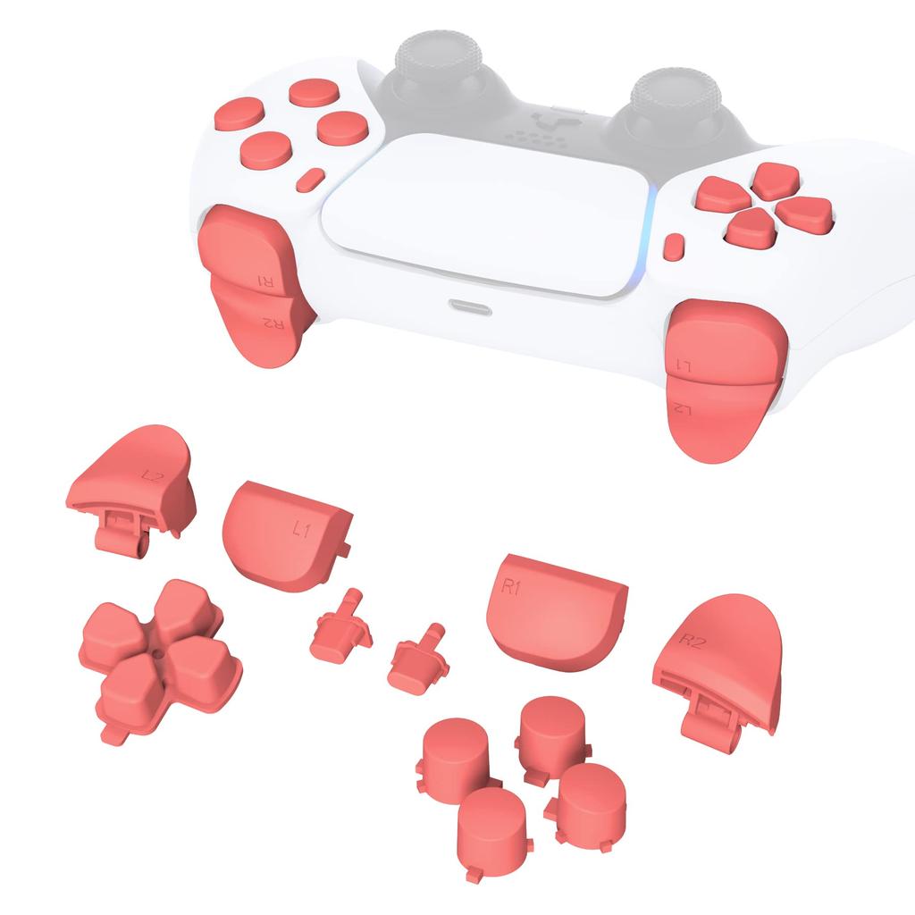 eXtremeRate Replacement for PS5 Controller Share Optional Face Full Button Set for PlayStation 5 Controller Controller Not Included D-Pad (BDM-010 &