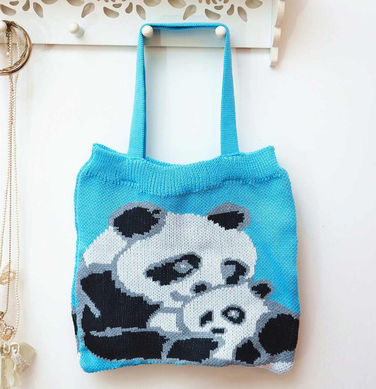 

Пляжная сумка Cross-Border Panda и сумка через плечо - сумка для отдыха ручной работы big