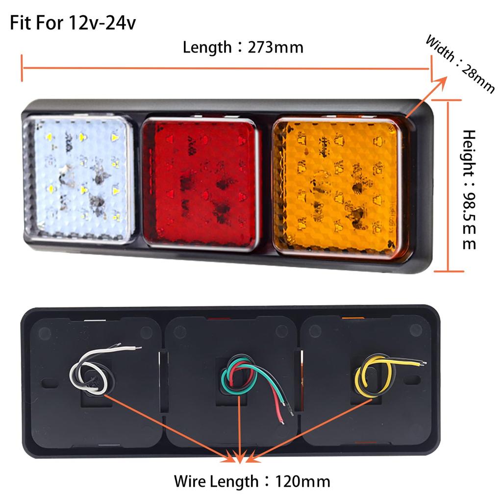 LED Trailer Tail Light 12V-24V