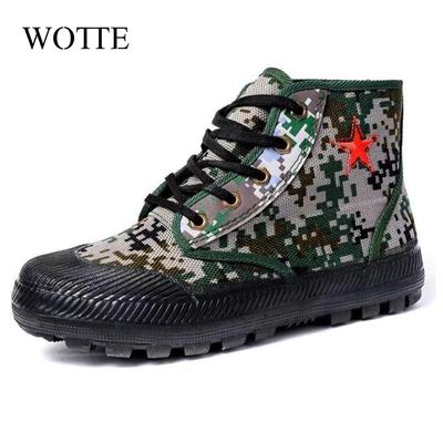 Men Casual Sneakers Shoes Fashion Thick Bottom Men Shoes Camouflage High Top Sneakers Lace-up Canvas Shoes Male Outdoor Shoes