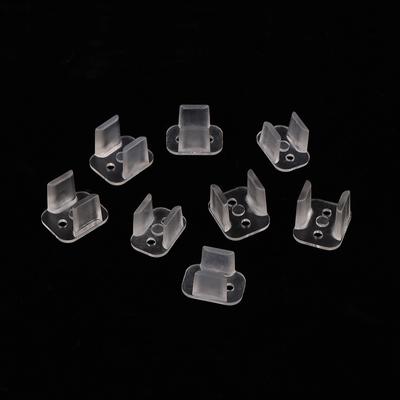 20 Stück Neonstreifen-Klammer 6x12mm / 8x16mm LED-Befestigung ABS-Kunststoff Montageclips LED-Befestigung ABS-Kunststoff Montageclips