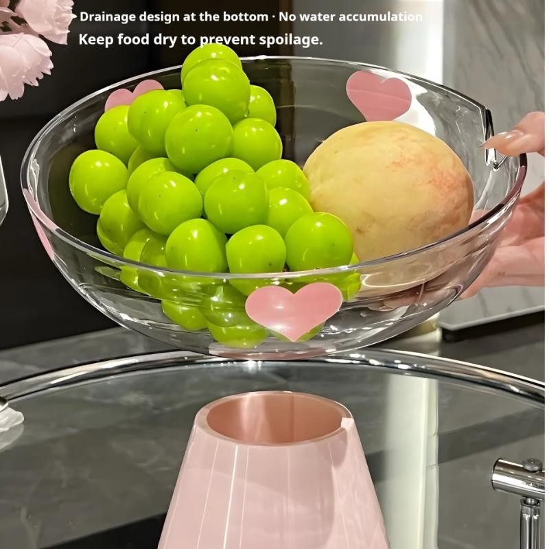 Creative Anti-Rot Fruit Plate with Water Draining Base Elegant Home Decor Coffee Table Centerpiece New Model