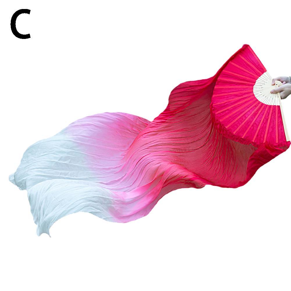 Home Decor Dancing Fan Extended Floating Head Gradient Color Dance Fans Portable Belly Dance Fan Dance Performance Wedding
