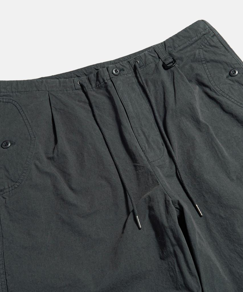 ESPIONAGE Pleated Wide Army Pants Charcoal