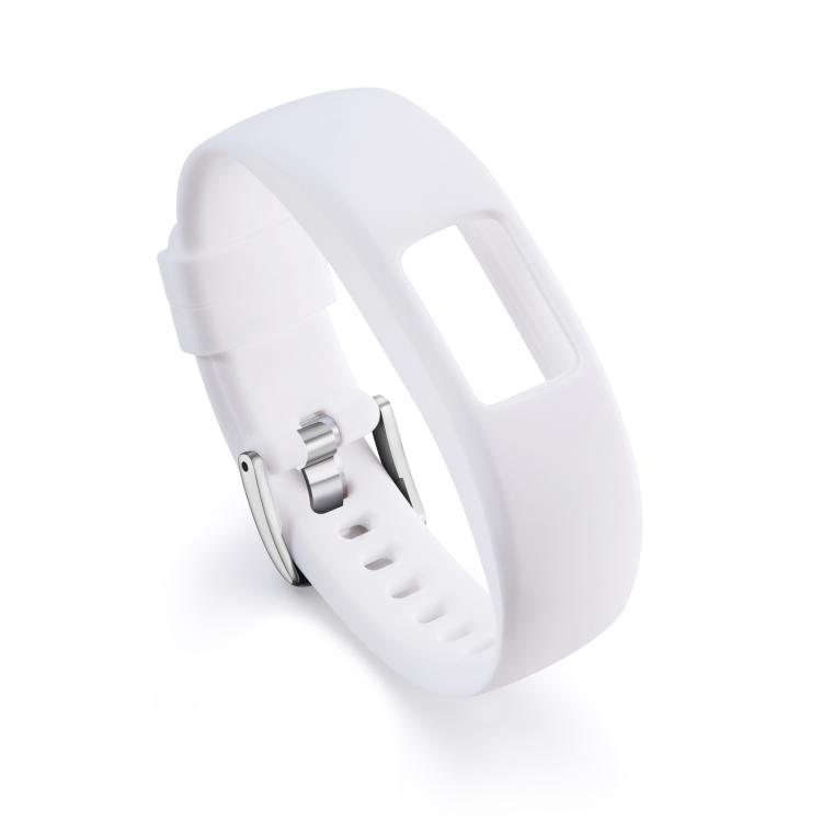 

Для Garmin Vivofit 4 Глянцевый и Цветной Интегрированный Силиконовый Ремешок для Часов(Утка) For Garmin Vivofit 4 белый