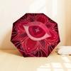 Eye of Heart Mandala Automatic Opening Rain Umbrella - Portable Folding Design, Outdoor Umbrella for Fans, Travelers & Daily Use, Perfect Gi