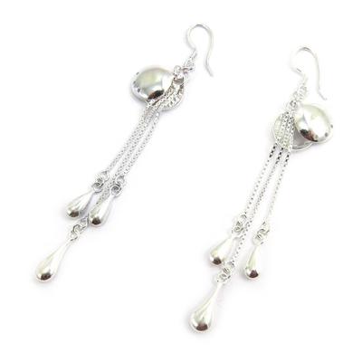 [E5212] - Silver Earrings 'Choreography'