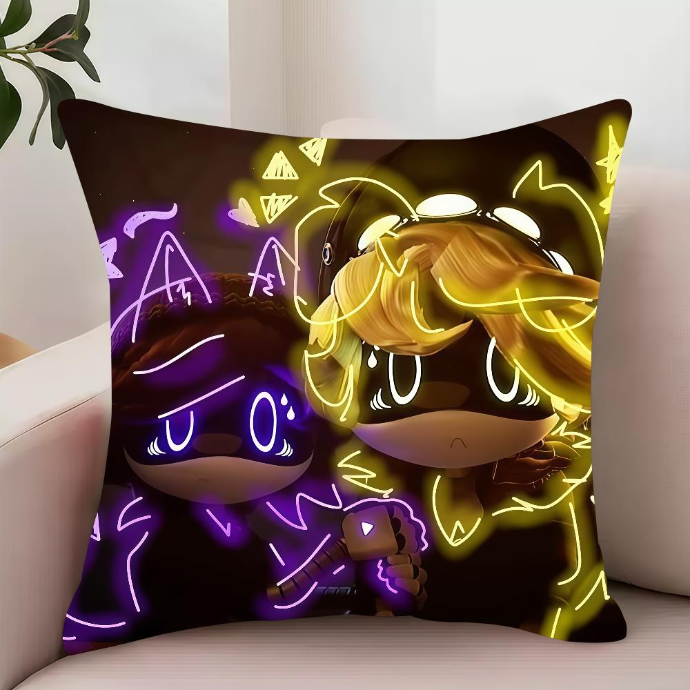 M-Murder Cartoon D-Drones Pillow Case Decor Protective Covers Comfortable Soft For Sofa Living Room Home Office