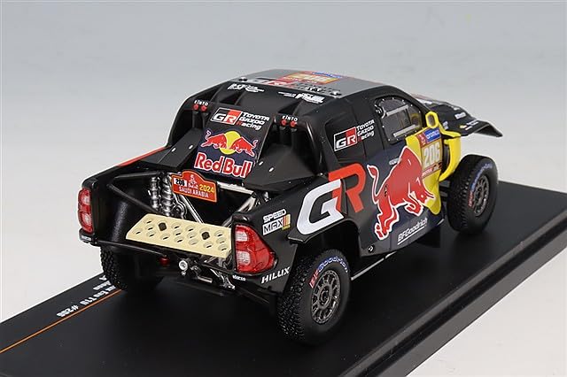 IXO Scale Toyota GR DKR Hilux Evo T1U 2024 Dakar Rally Monleon 1/43 #206 L. Moraes/A.