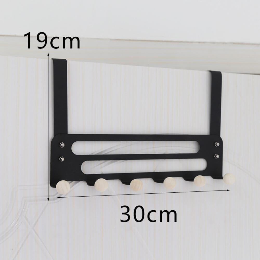 

No Punching Behind Door Hanger Double-layers Robe Hook Hanging Storage Rack Dormitory Organization S