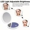 Foldable LED Magnifying Makeup Mirror - 2x, 5x, 10x
