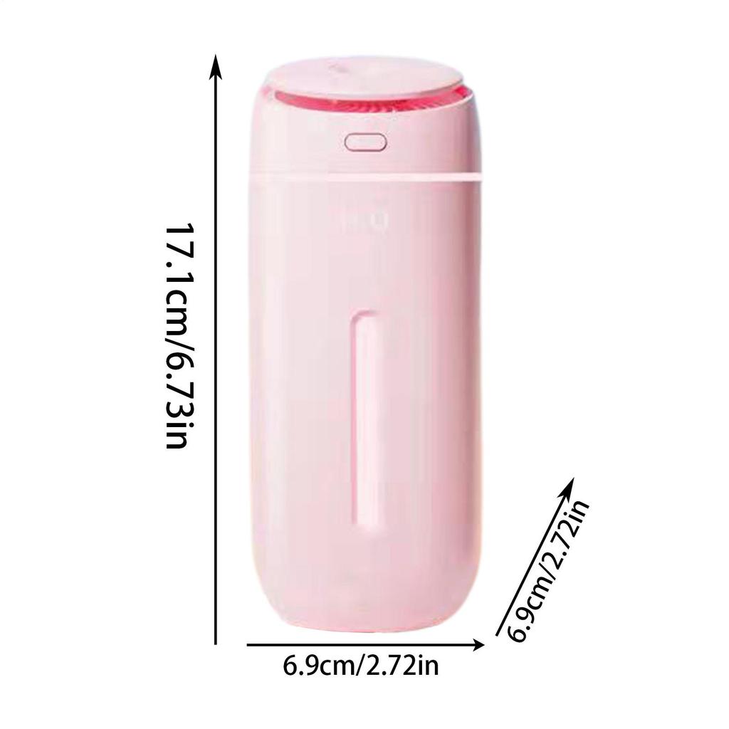 Small Humidifier For Bedroom 2 Modes Desktop USB Night Light 7-Color LED Bedside Humidifier For Bedside Table Workplace Dorm