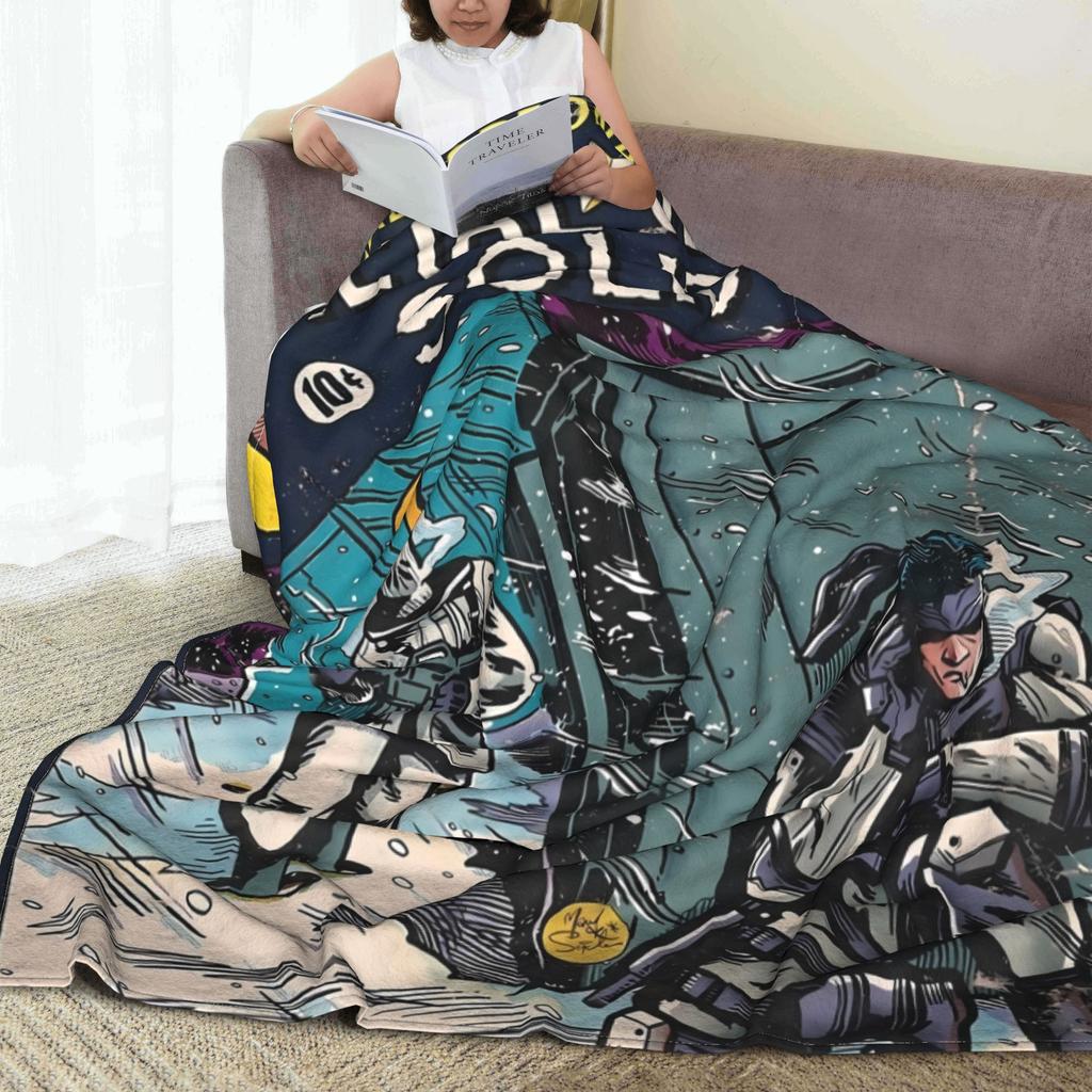 Metal Gear Solid  Game  Blanket Quality Warm Soft  Bedding Throws Winter Kids Couch Bed Pattern Bedspread