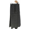 Women's Striped Knit Midi Skirt: High-Waisted, Elastic, Slimming, Back Slit, Perfect for Autumn and Winter.