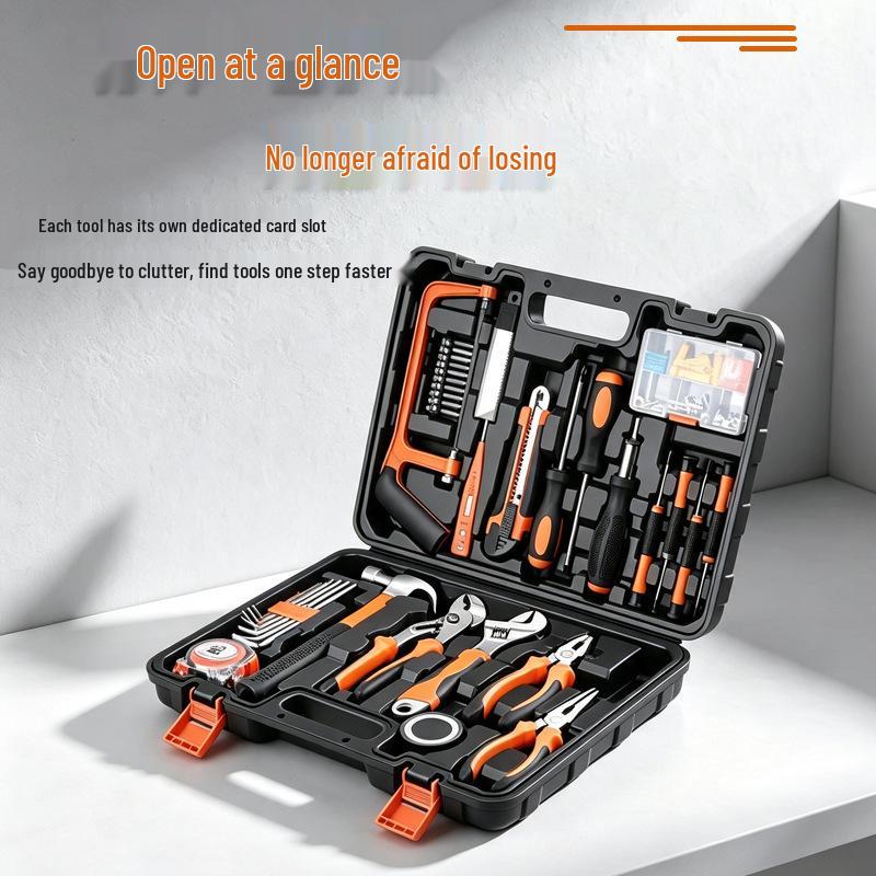 Home Repair Kit: Includes Pliers, Adjustable Wrench, Screwdriver & Claw Hammer for Electricians & Carpenters