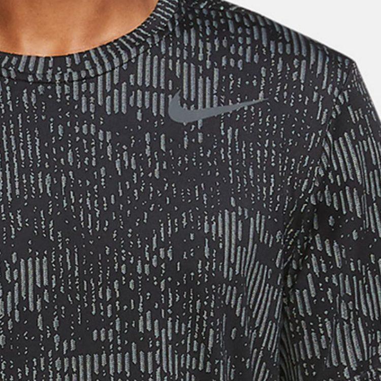 Nike T Shirts Men's Black Crew Neck Moderate Straight Fit CJ4635-010