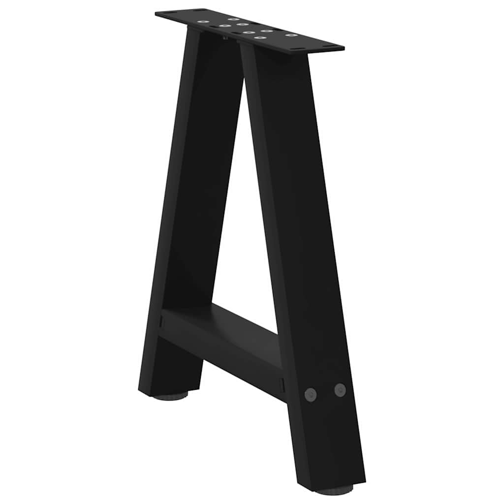 Vidaxl Nogi Do Stolika Kawowego, 2 Szt., Czarne, 50X(42-43) Cm, Stal
