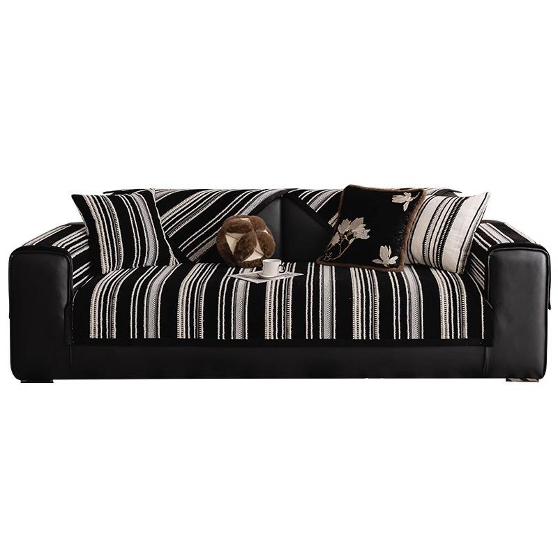 Sofa Cushion, Universal Non-Slip In All Seasons, Straight Row Sofa Seat Cushion, Cover Cloth, Antique High-End Sofa Cover Towel