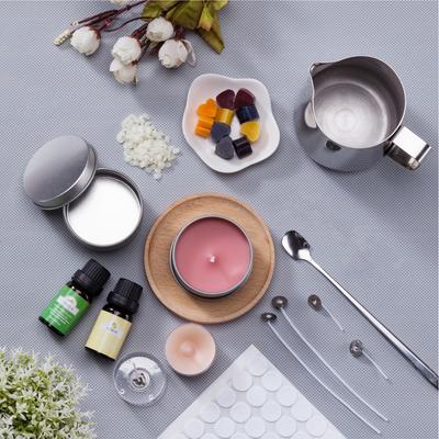 DIY Candle Making Kit Full Beginners Set Including Beeswax Pot Candle Wicks Candle Dye Wicks Sticker Candle Wicks Holder Candles
