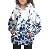 Girls' Hooded Tie-Dye Sweatshirt - Pullover Print Top