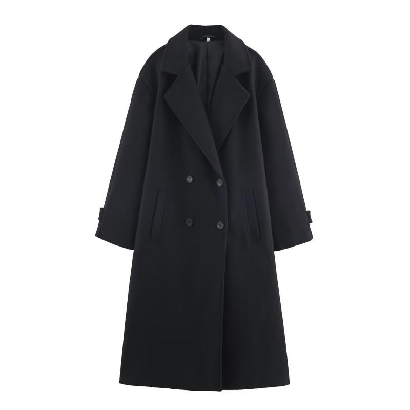 Womens Oversized Wool Blend Coat Winter