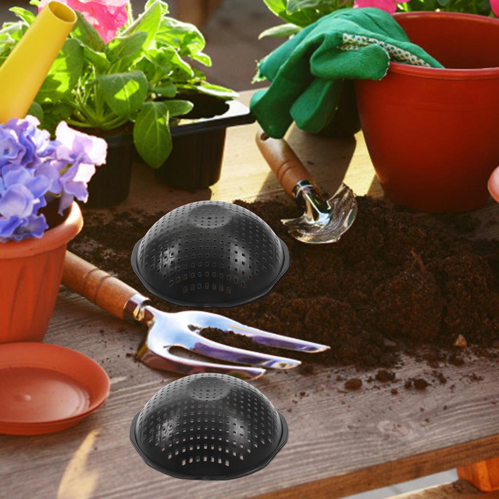 100Pcs Flower Pot Hole Mesh Pad Reusable Plastic Planter Bottom Grid Mat for Ceramic Basin Drainage Aeration Soil Retention