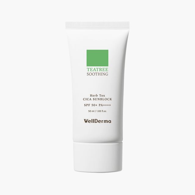 WellDerma - Teatree Herb Tox Cica Sunblock 50ml