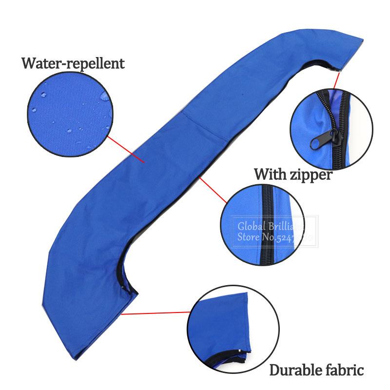 600D 3/4 BOW Bimini Top Boot Cover No Frame Yacht mit Reißverschluss Winter Schnee Sonnenschirm Staubdicht Wasserdicht Cover Marine Zubehör