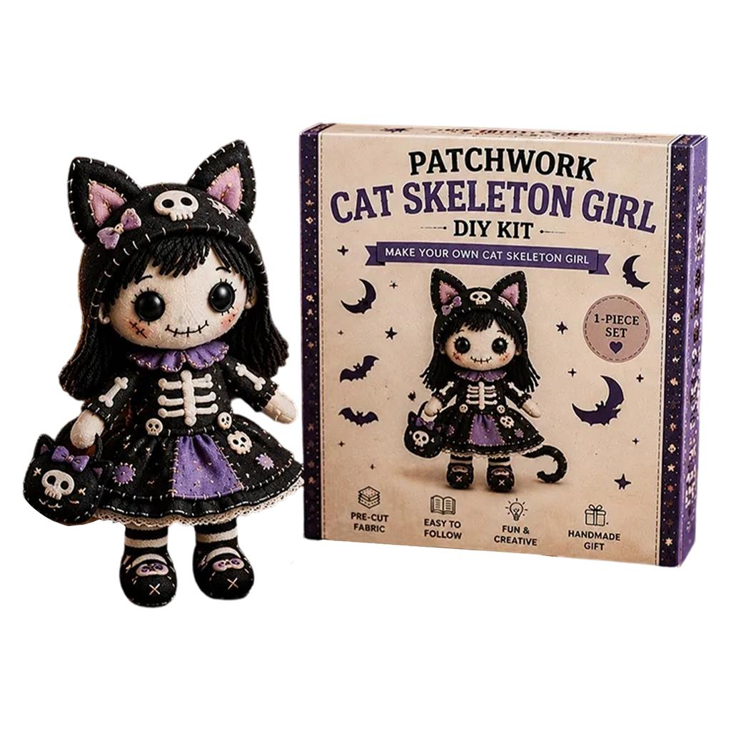 Patchwork-Hexe Nähset für Halloween-DIY-Projekte