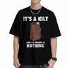 Scottish Kilt Tartan Print Saying Short Sleeve Tee 100% Cotton T-Shirt