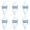 Pack of 6 Portable Garage Door Hinges Stainless Steel Includes 8 Screws for Sturdy and High Performances Daily Use