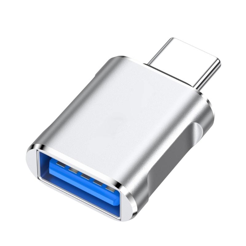 Metal USB to Type C Male OTG Converter for Universal Device Connectivity 10Gbps Fast Data Transfer 100W 3A Fast Charging