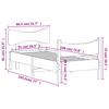 Solid Wood Bed without Mattress Wax Brown 75x190 cm Pine Wood
