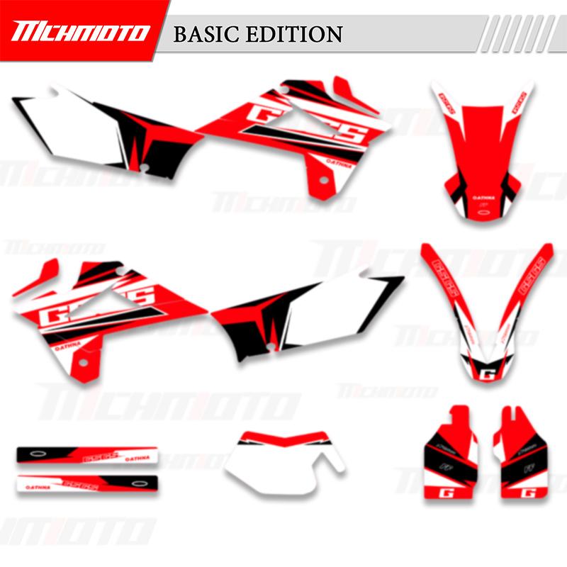 MCHMFG For GASGAS GAS GAS EC 125 250 300 350 450 2007 2008 2009 Graphics Decals Sticker Kits Motorcycle Background