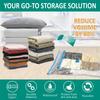 1Pcs Vacuum Storage Bags Vacuum Seal Bag Space Saving Bags for Comforters Clothes Pillow Bedding Blanket Storage or Hand Pump