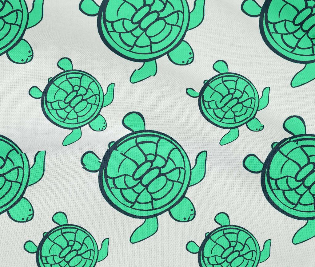 oneOone Bumbac Elastic Ușor Verde Marin Material Nautic Proiecte Artizanale de Cusut Imprimeuri Material La Yard 40 Inch